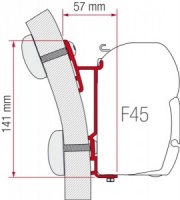 Fiamma F45 Awning Adapter Kit - Hymer S-E Klasse